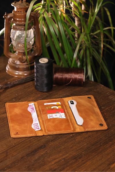 Derimoda Genuine Leather Handmade Long Wallet – Unisex Luxury Model