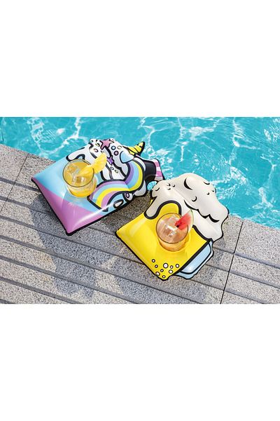 BESTWAY Inflatable Cup Holder Pool Party Inflatable Cup Holder Set of 2