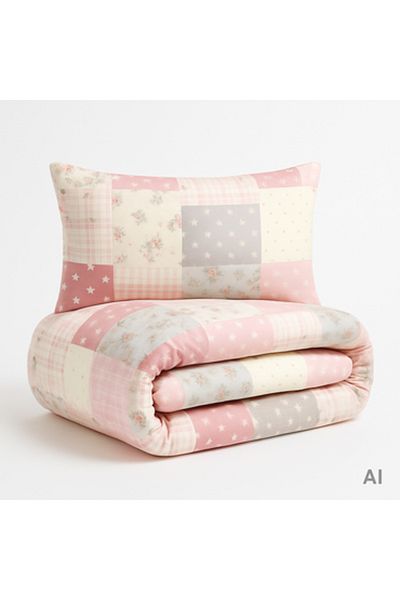 Pazar Home Bedding Bazaar Home Manarola 4-Piece Queen Size Printed Quilt with Stitched Filling