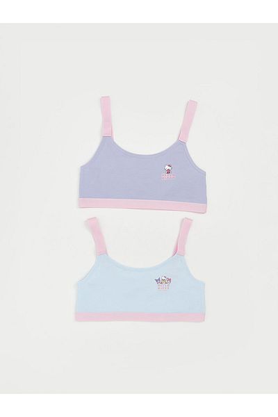 LC Waikiki Blue Hello Kitty Printed Girl's Bustier 2-Piece