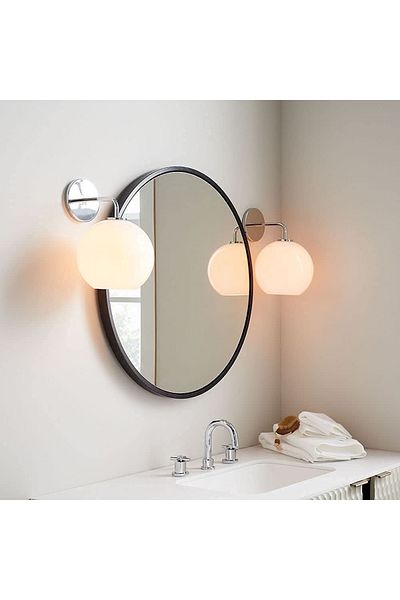 Gharaib Al Tuhaf Black circular mirrors, size: (80 cm)