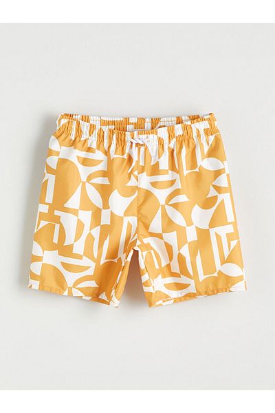 LC Waikiki Sari Beli Elasticated Boy's Swim Shorts