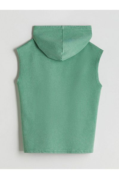 LC Waikiki Green Hooded Boy's Undershirt