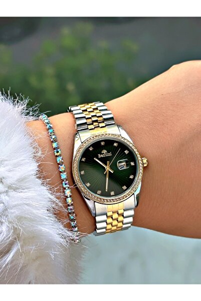 Bentini Women's Wrist Watch with Steel Band - Waterproof, Calendar, 2-Year Warranty