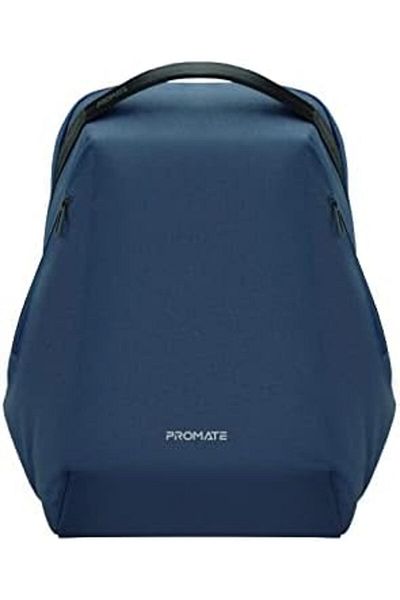 Promate حقيبة ظهر بروميت للكمبيوتر المحمول مقاس 15.6 بوصة، حقيبة ظهر أنيقة قابلة للتعديل وصديقة للبيئة مع جيوب مضادة للسرقة،