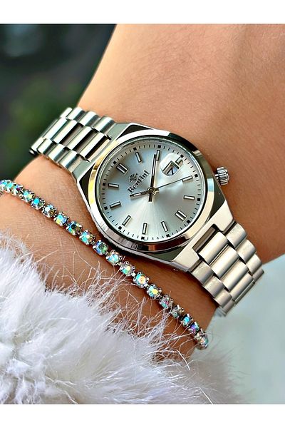 Bentini Women's Wrist Watch with Steel Band - Waterproof, Calendar, 2-Year Warranty