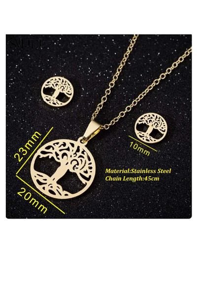 OEM Tree of Life pendant necklace and earrings