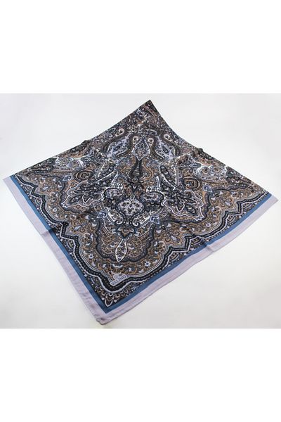 Valino 120x120 Ethnic Pattern Μεγάλο Μαντίλι Βαμβακερό Φουλάρι Μεγάλο Μέγεθος Vintage Φουλάρι Λιλά