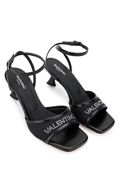 Mario Valentino Women's Leather & Textile Black High Heels