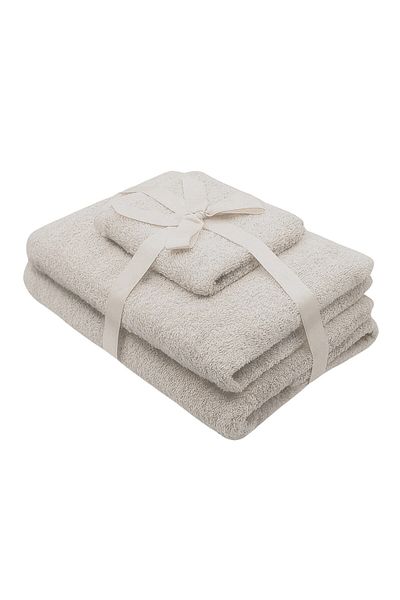 Somnart 3-piece towel set 500 gsm (face, hands, body) Cream, SomnART