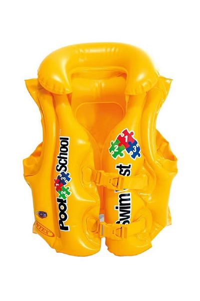 rexa Pool School Deluxe Swim Vest – Adjustable Safety Floatation Vest for Kids Learning to Swim