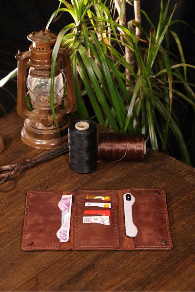 Derimoda Genuine Leather Handmade Long Wallet – Unisex Luxury Model