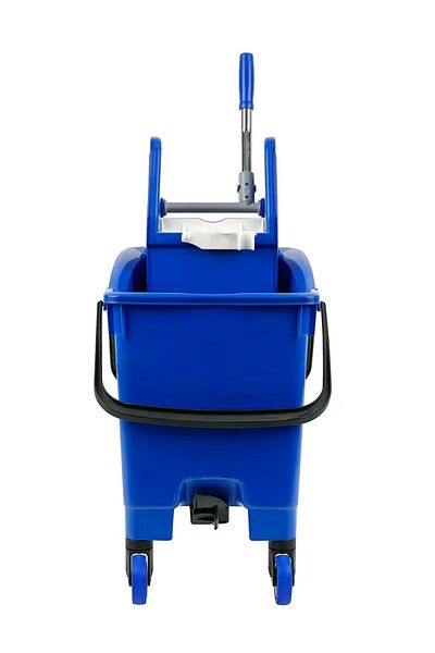 FILMOP Professional 30LTR Twin-Bucket Mop Trolley - 16 x 14 Liters | Suitable For Commercial Use Blue