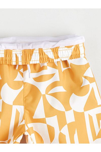 LC Waikiki Sari Beli Elasticated Boy's Swim Shorts