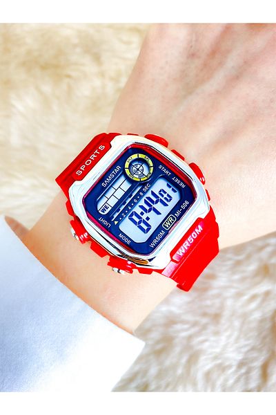 Samstar Alarm-Light-Stopwatch-5 Atm Waterproof-Gift Children's Wristwatch