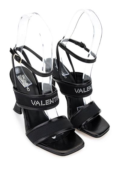 Mario Valentino Women's Leather & Textile Black High Heels