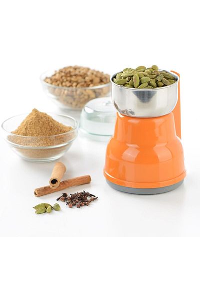 Generic 200W Grinder | 80g Bowl | Steel Blades for Coffee, Spices, Nuts | Fast & Sleek Performance