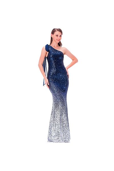OEM Rochie ombre din paiete albastre