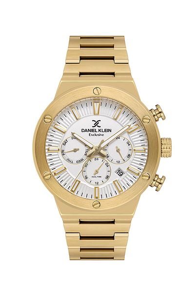 Daniel Klein Dk.1.13996-6 All Functions Active Metal Cord Metal Case 3 Atm Water Resistant Gold