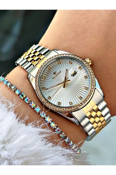Bentini Women's Wrist Watch with Steel Band - Waterproof, Calendar, 2-Year Warranty