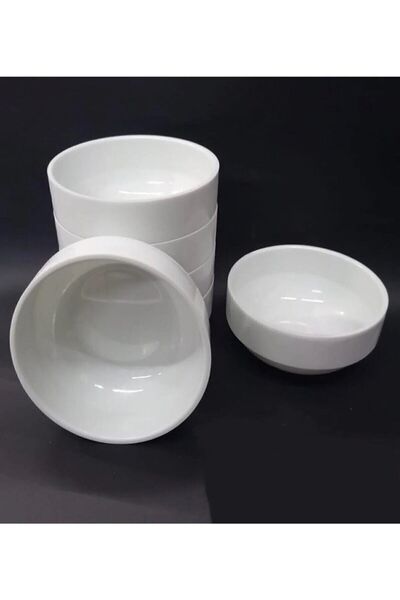 Ermiya 12 Adet Beyaz Melamin Çorba Kasesi 12x5cm Derin Tas Hesaplı Yoğurt Hoş...