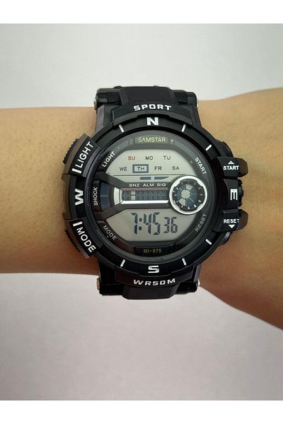Samstar Alarm-Light-Stopwatch-5 Atm Waterproof-Gift Children's Wristwatch
