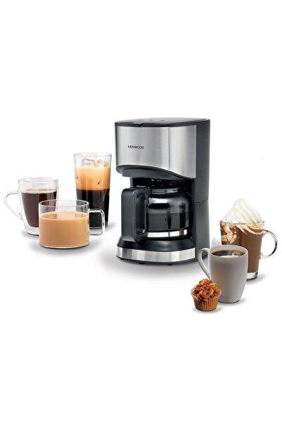 Kenwood ماكينة قهوة، سعة تصل إلى 6 أكواب، قهوة بالتنقيط وأمريكانو، 550 واط، إيقاف تشغيل تلقائي بعد 40 دقيقة، فلتر قابل لإعادة الاستخدام، خاصية منع التنقيط، صفيحة تسخين، سهل التنظيف، CMM05.000BM، أسود/فضي