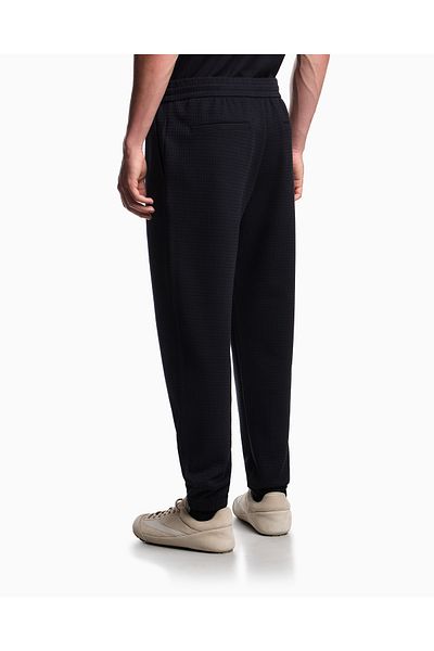 Emporio Armani Men's Regular Waist Straight Model Relaxed Fit Long Length Navy Blue Trousers Em003443 Af13700-Fb297