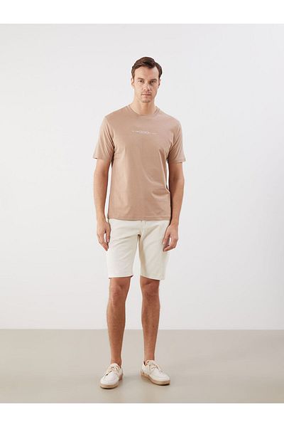 LC Waikiki New Season Crew Neck Printed Combed Cotton Men's T-Shirt - S5Pi69Z8