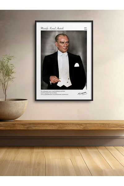 hediyenebak Portretul Ataturk cu un singur cadru Poster Pictură