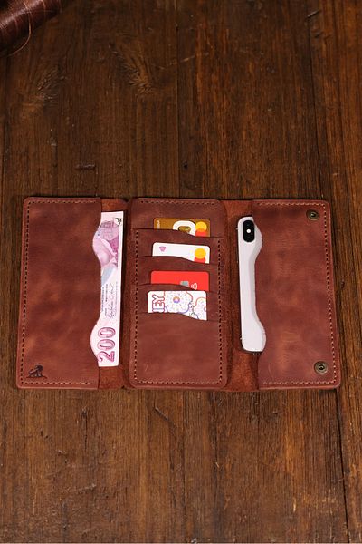 Derimoda Genuine Leather Handmade Long Wallet – Unisex Luxury Model