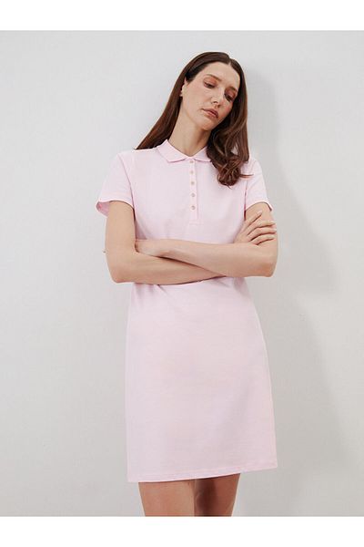LC Waikiki Sari Polo Neck Pique Dress
