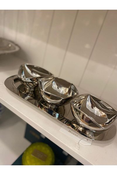 Dekordan House Bowls 3 Bowl and Tray Set