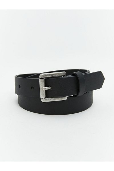 LC Waikiki Black Leather Look Boy's Belt