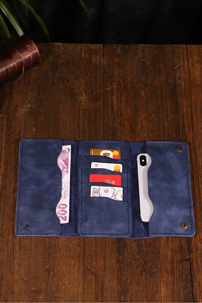 Derimoda Genuine Leather Handmade Long Wallet – Unisex Luxury Model