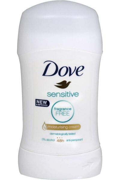 Dove Sensitive Antiperspirant Deodorant Stick (Fragrance Free) 40 ml & Pure & Sensitive Beauty
