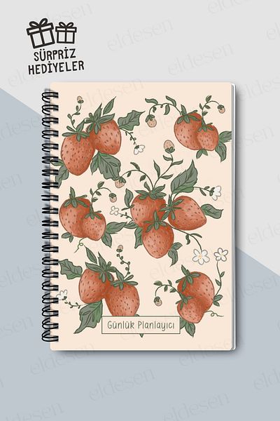 Eldesen Tasarım Daily Planner A5 Notebook, Notes, To-do, with Flexible Cardboard Cover, 100 Days