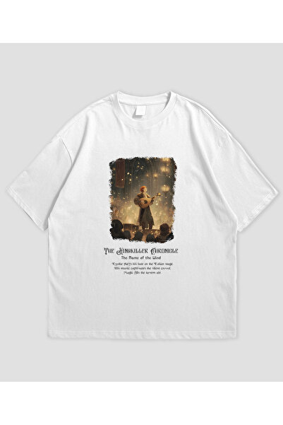 SVART WEAR Унисекс тениска с голям размер „The Kingkiller Chronicle“