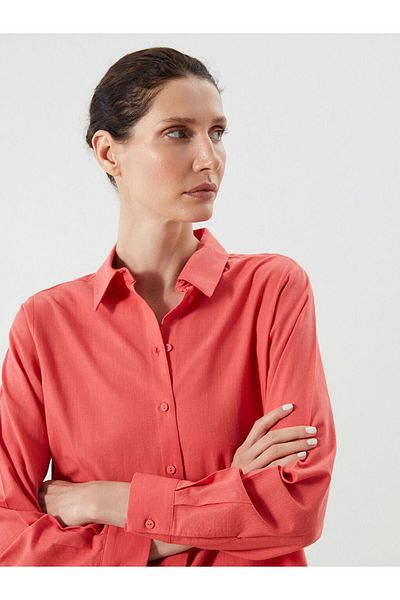 LC Waikiki Pink Regular Fit Women's Shirt Tunic