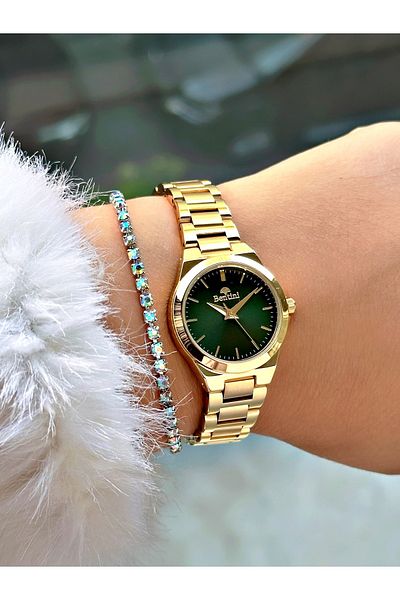 Bentini Women's Wrist Watch with Steel Band - Waterproof, 2-Year Warranty