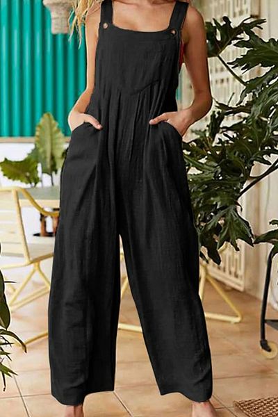 ESSFASIHON Wide Leg Gardener Jumpsuit