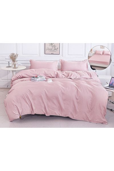CHIRASO CHIRASO bedding set, Thin Damask, Fitted Sheet 180x200+30cm, Duvet Sheet and 2 Pillowcases