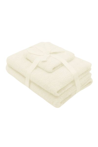 Somnart 3-piece towel set 500 gsm (face, hands, body) Ivory, SomnART