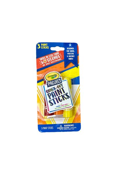 Crayola Set of 3 Crayola quick-dry paint sticks (Red, orange, and yellow)