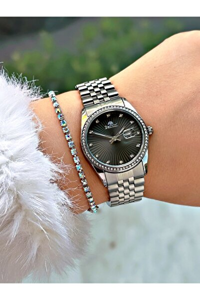 Bentini Women's Wrist Watch with Steel Band - Waterproof, Calendar, 2-Year Warranty