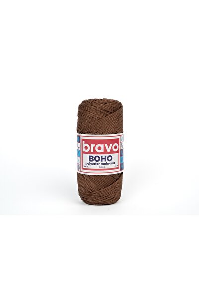 Bravo Νήματα μακραμέ από πολυεστέρα Boho 1,5 mm 100 gr 150 μέτρα Νο: 3 mm (Κωδικός χρώματος: 205) Μαύρο