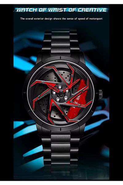 G Sport POLO Steel Inner Dial Rotating Rim Sports Car Model Men's Wrist Watch