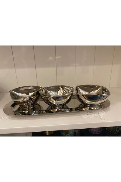 Dekordan House Bowls 3 Bowl and Tray Set