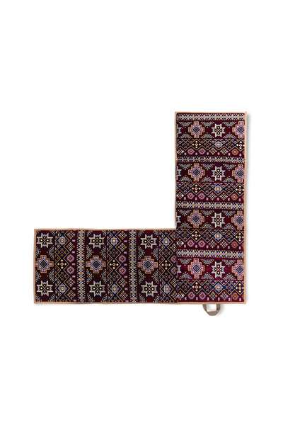 Alrimaya زاوية 190-190 مخمل سعودي احمر