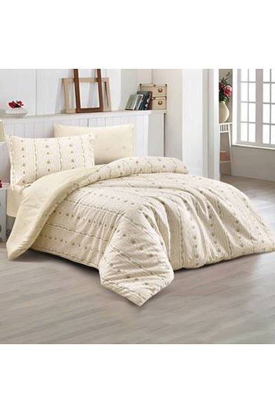 Pazar Home Bedding Bazaar Home Manarola 4-Piece Queen Size Printed Quilt with Stitched Filling